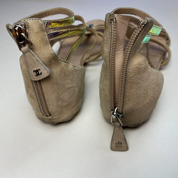 Chanel Gladiator Sandals 37.5 EU (7 US) - Picture 5 of 7